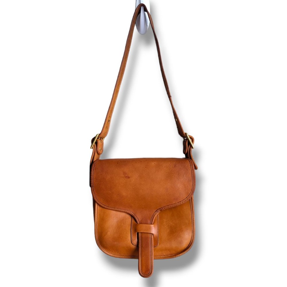 Vintage Coach Standard Courier bag in British Tan